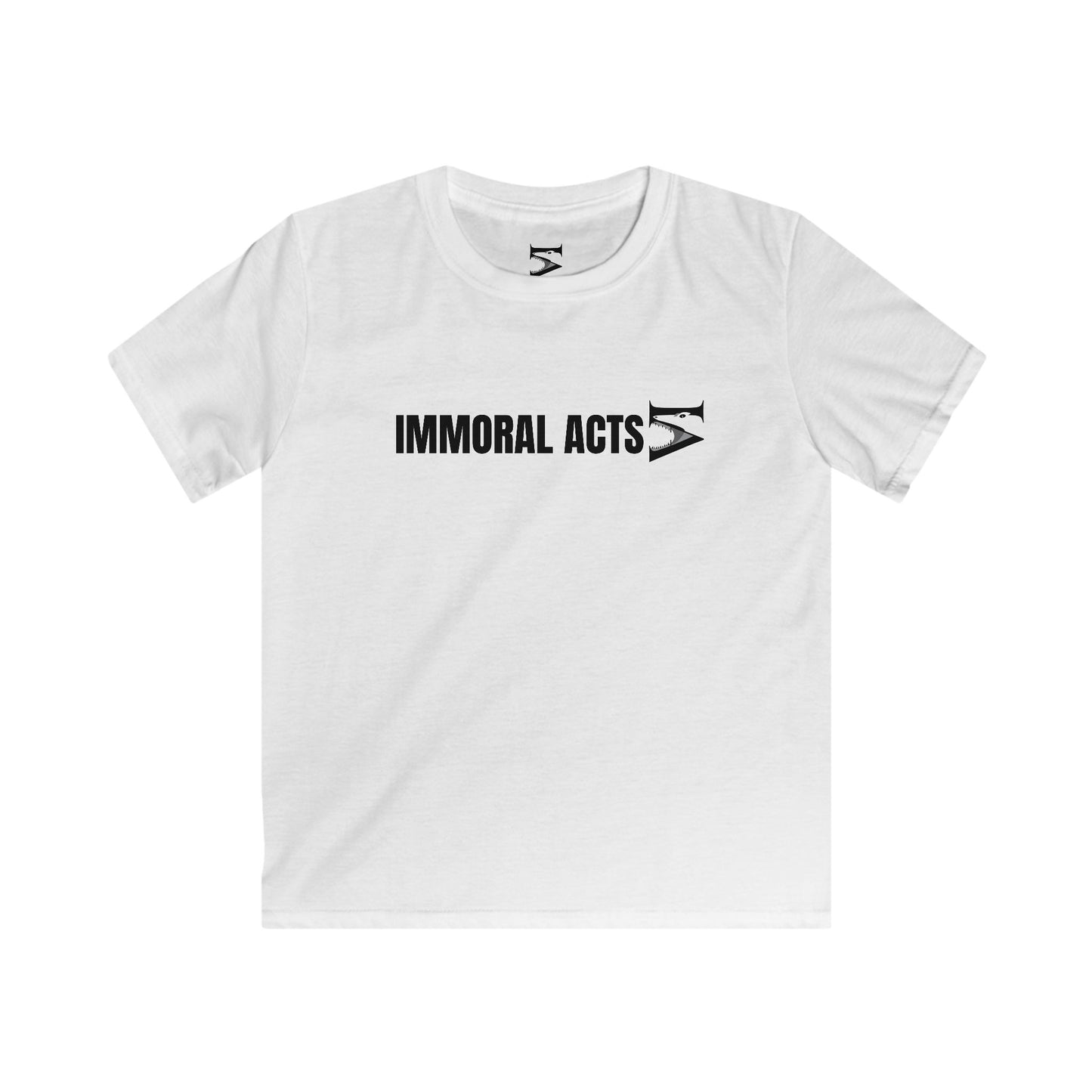 Immoral Acts Kids Softstyle Tee