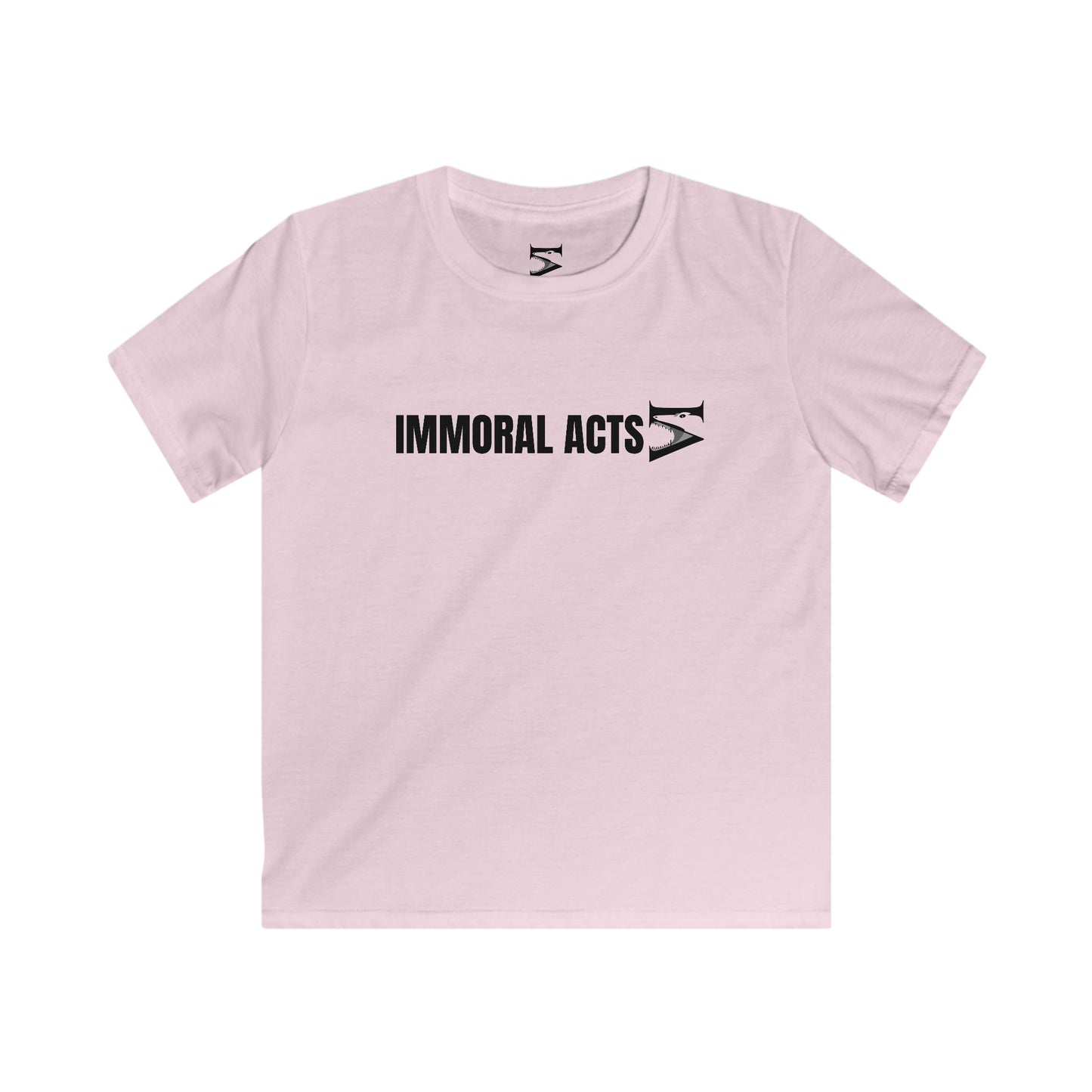 Immoral Acts Kids Softstyle Tee