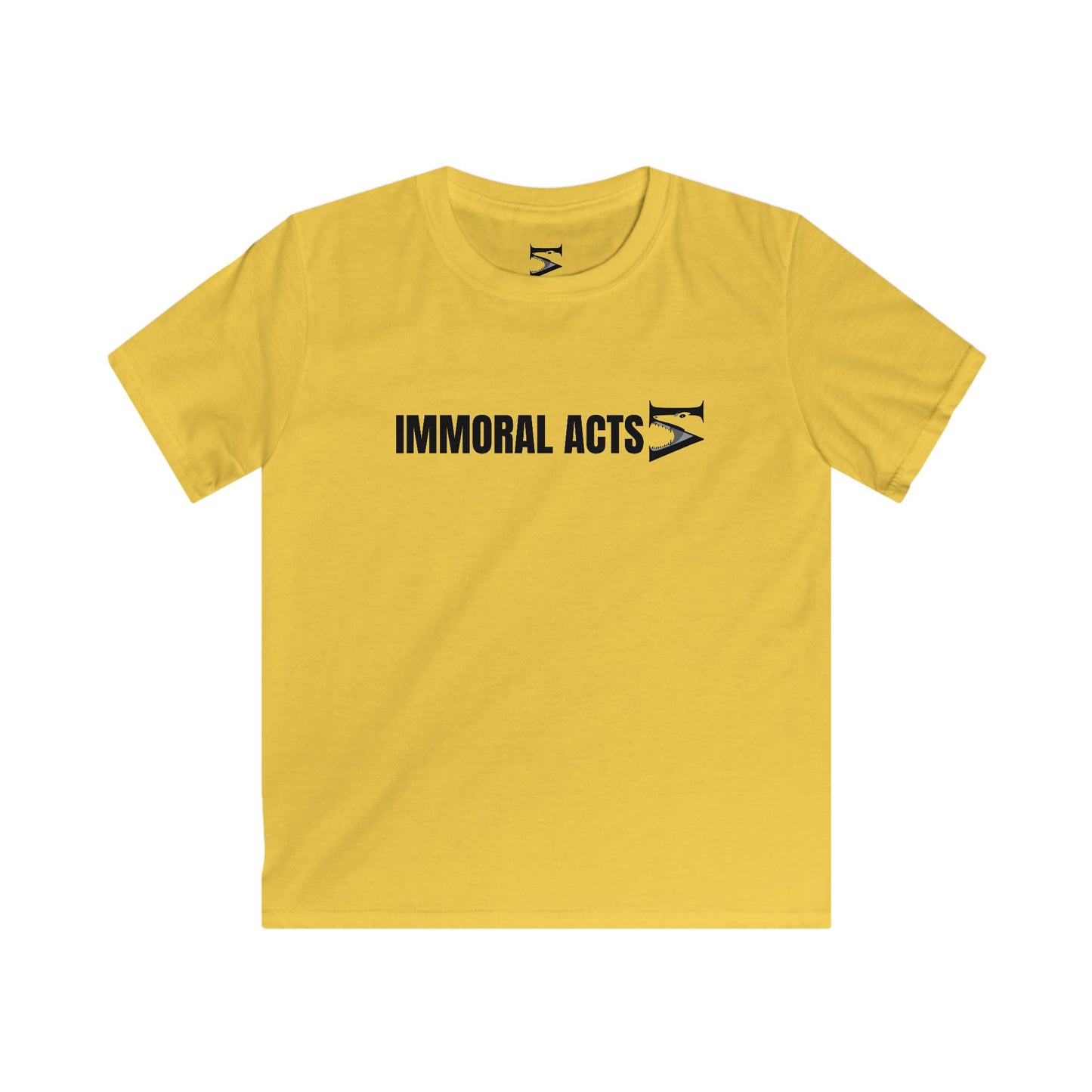 Immoral Acts Kids Softstyle Tee