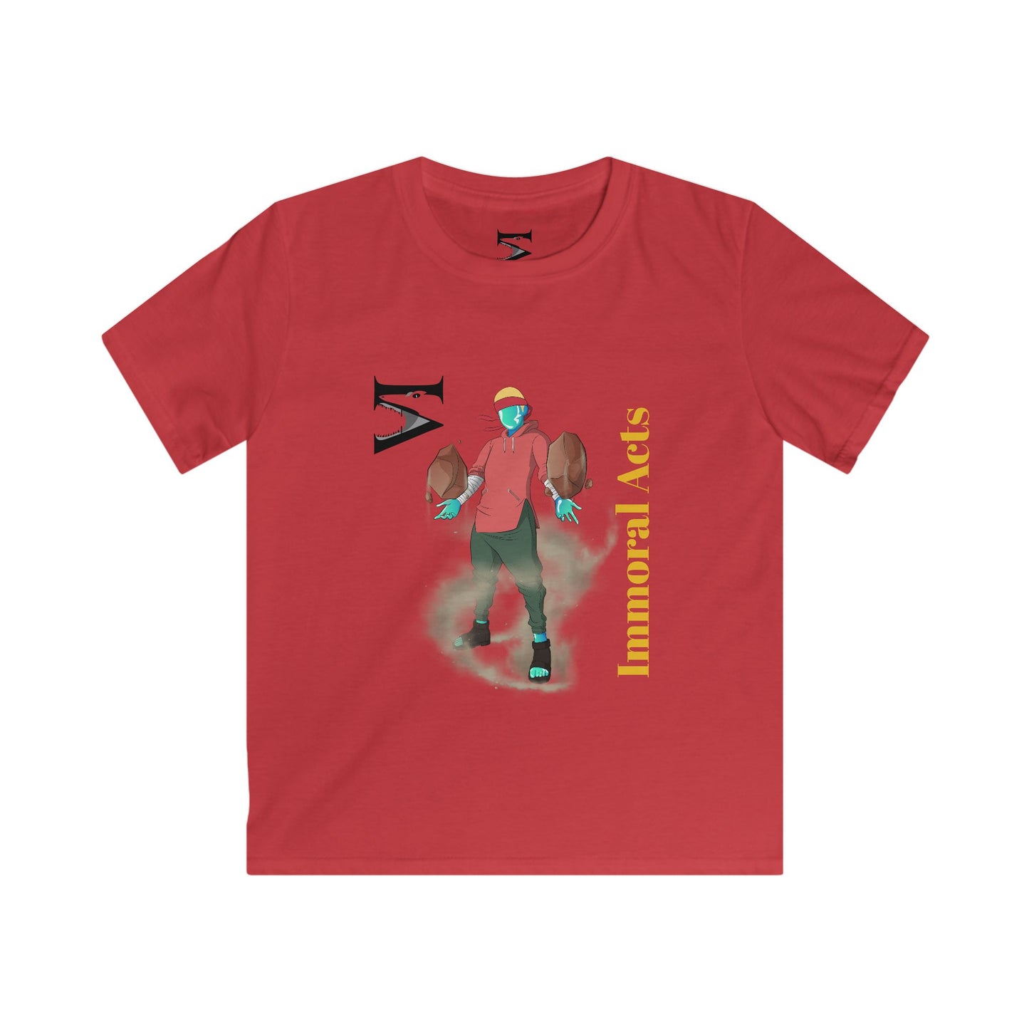 Immoral Acts Kids Softstyle Tee