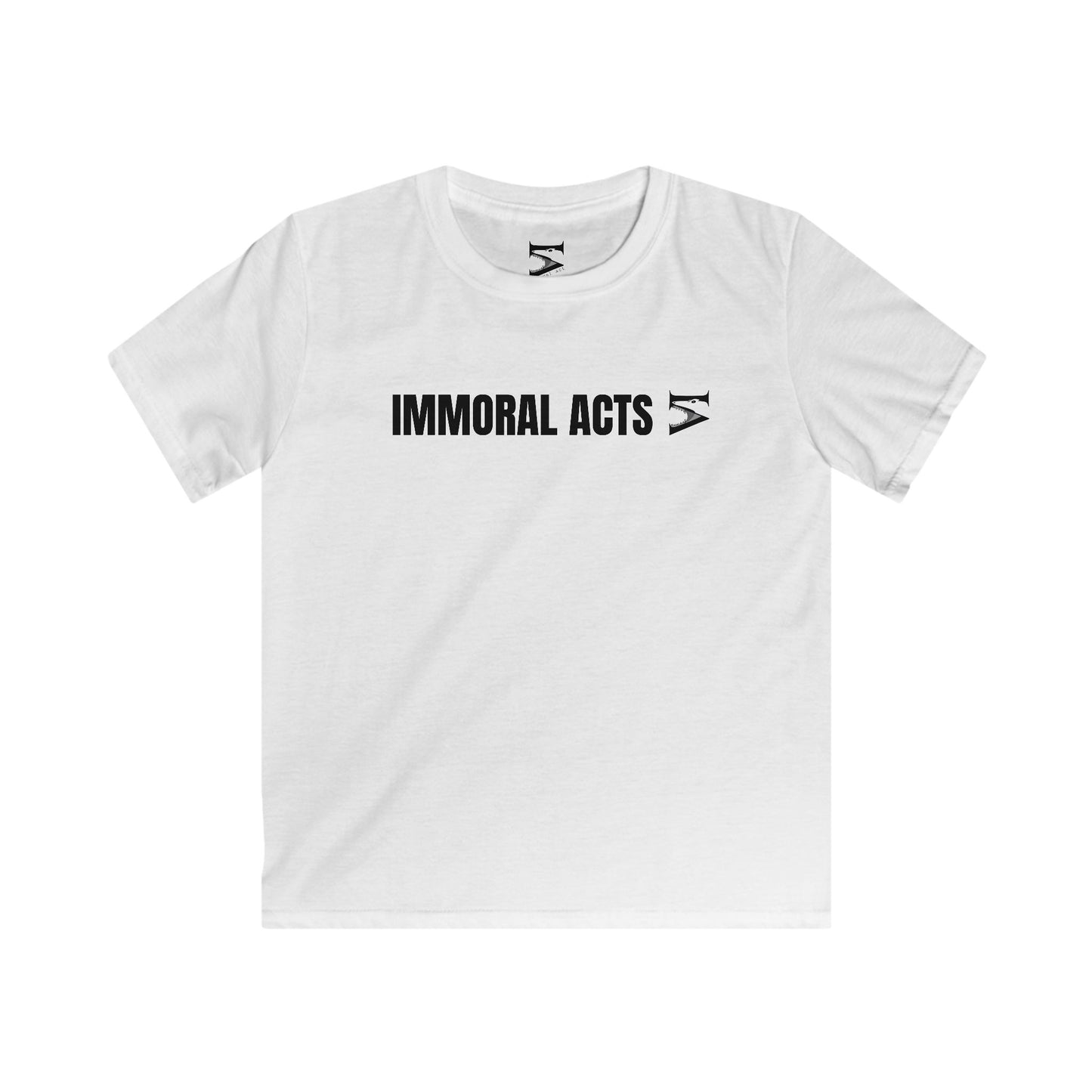 Immoral Acts Kids Softstyle Tee