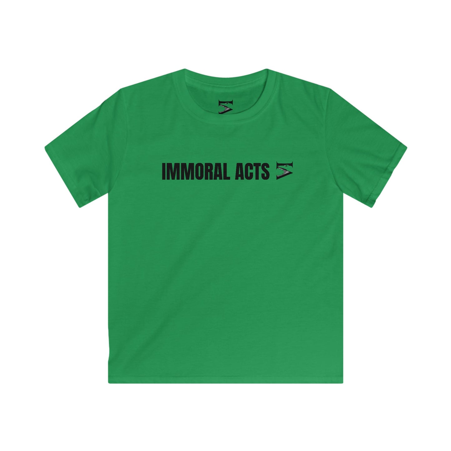 Immoral Acts Kids Softstyle Tee