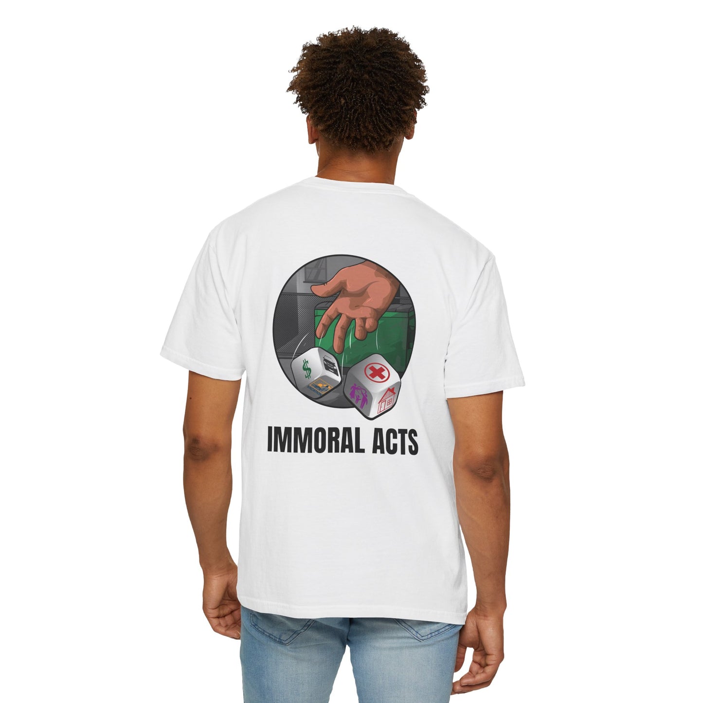 Immoral Acts Unisex Garment-Dyed T-shirt