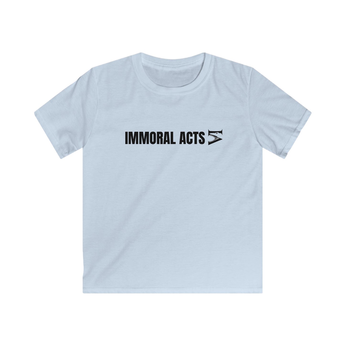 Immoral Acts Kids Softstyle Tee