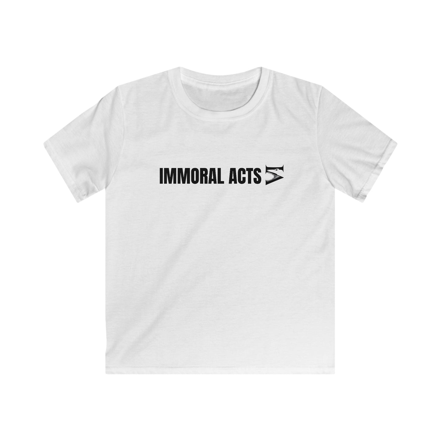 Immoral Acts Kids Softstyle Tee