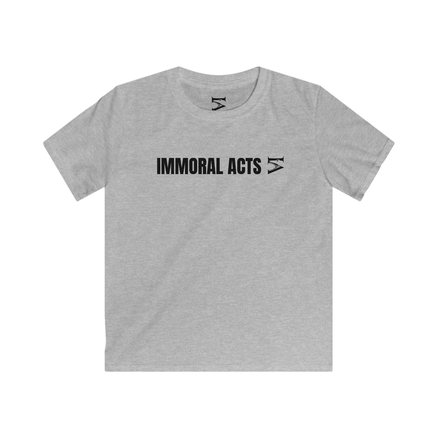 Immoral Acts Kids Softstyle Tee