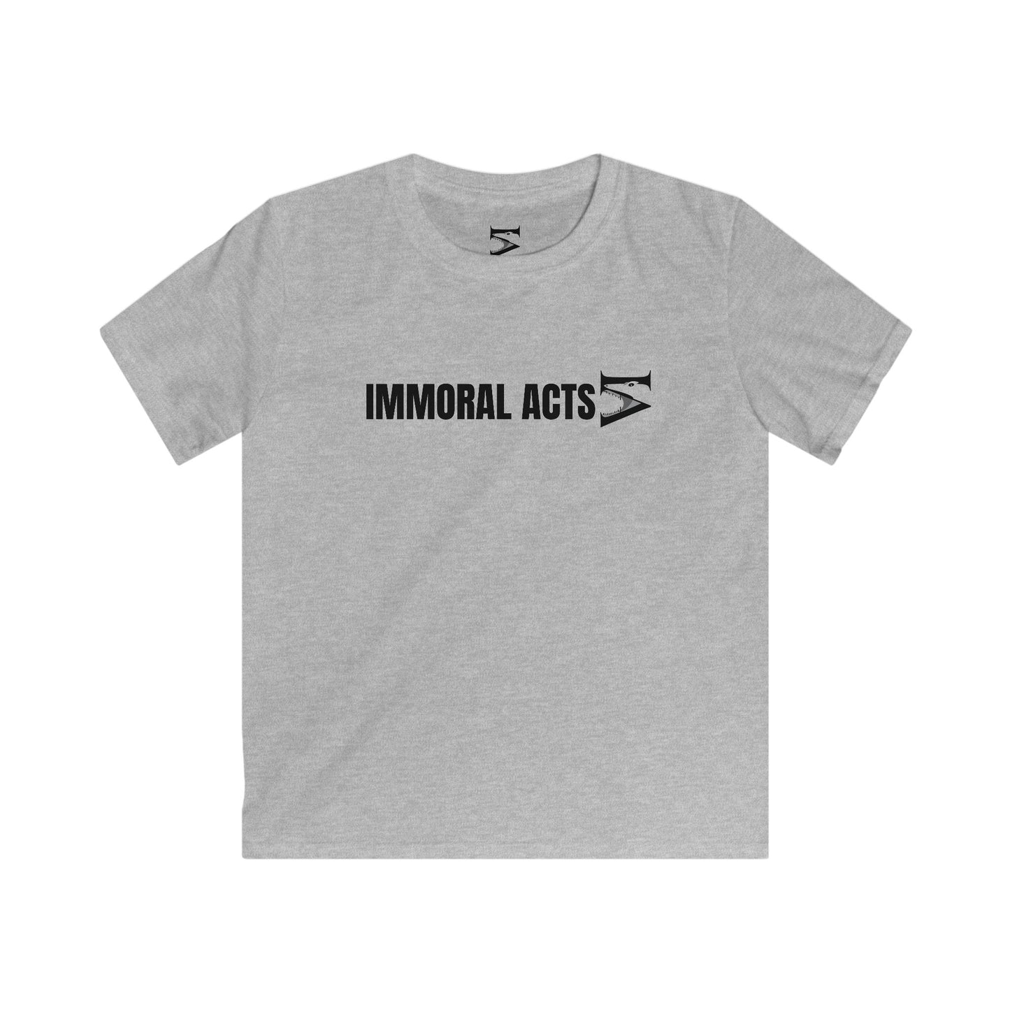 Immoral Acts Kids Softstyle Tee