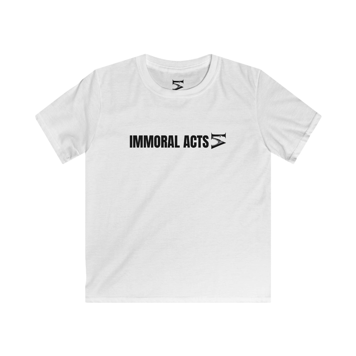 Immoral Acts Kids Softstyle Tee