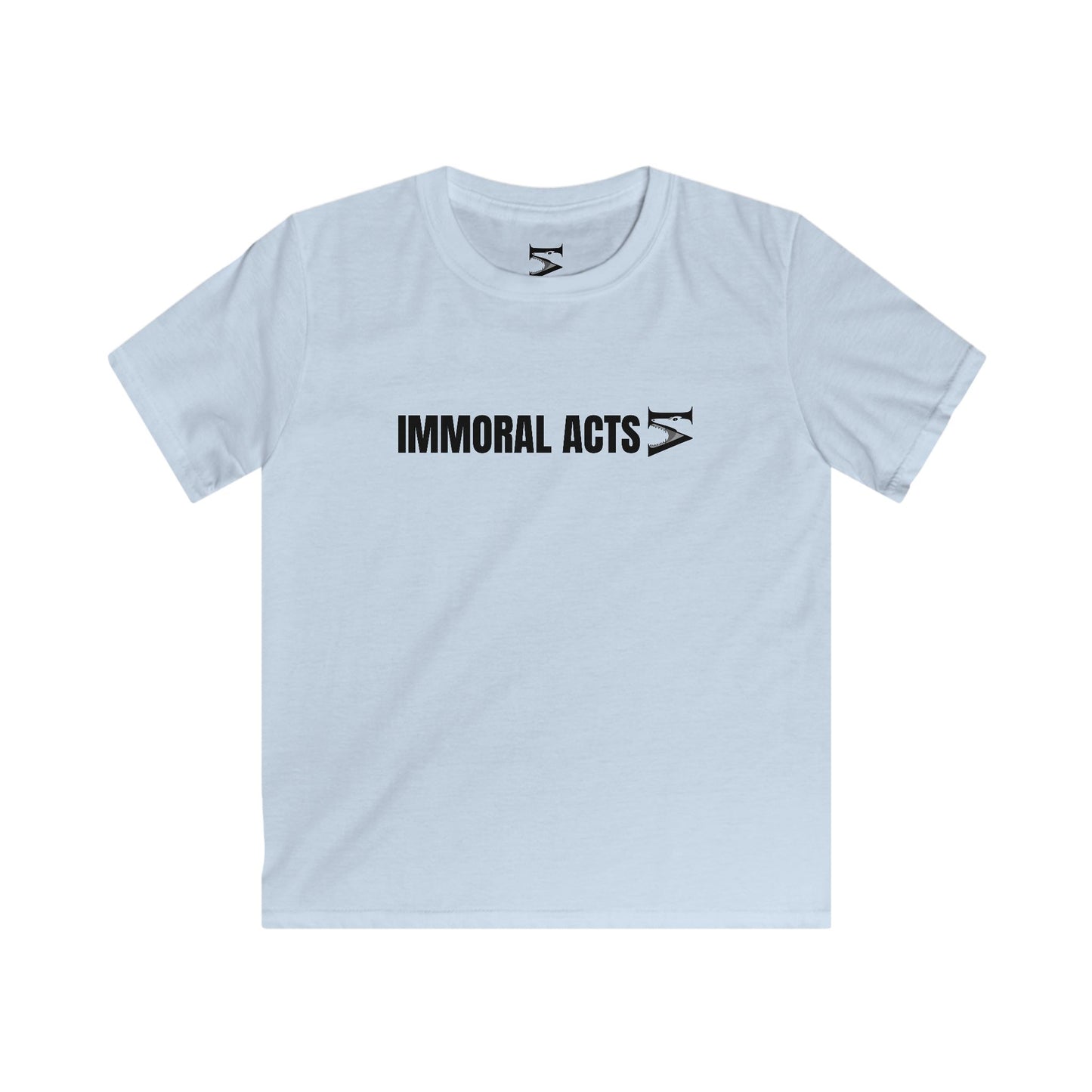 Immoral Acts Kids Softstyle Tee