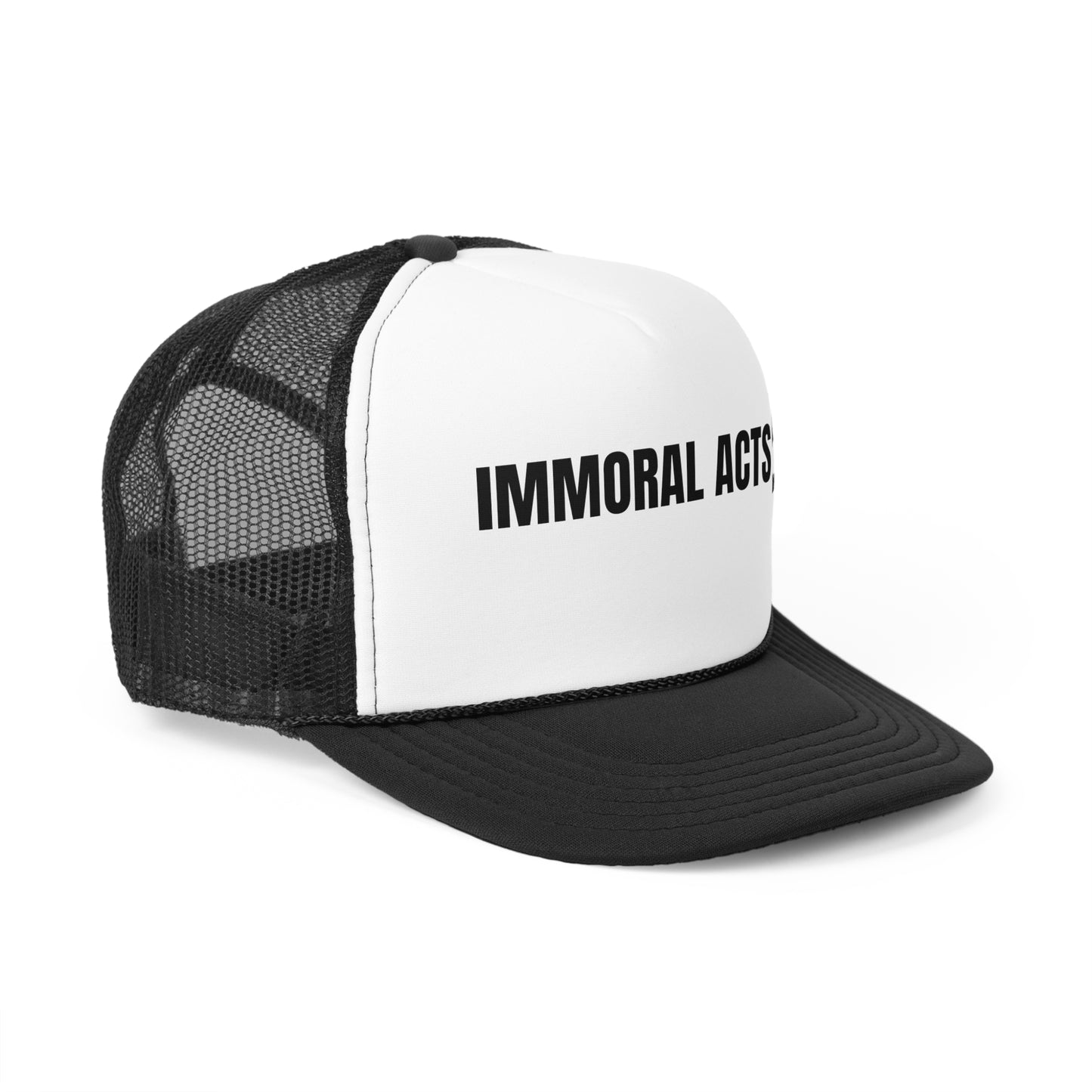 Immoral Acts Trucker Caps