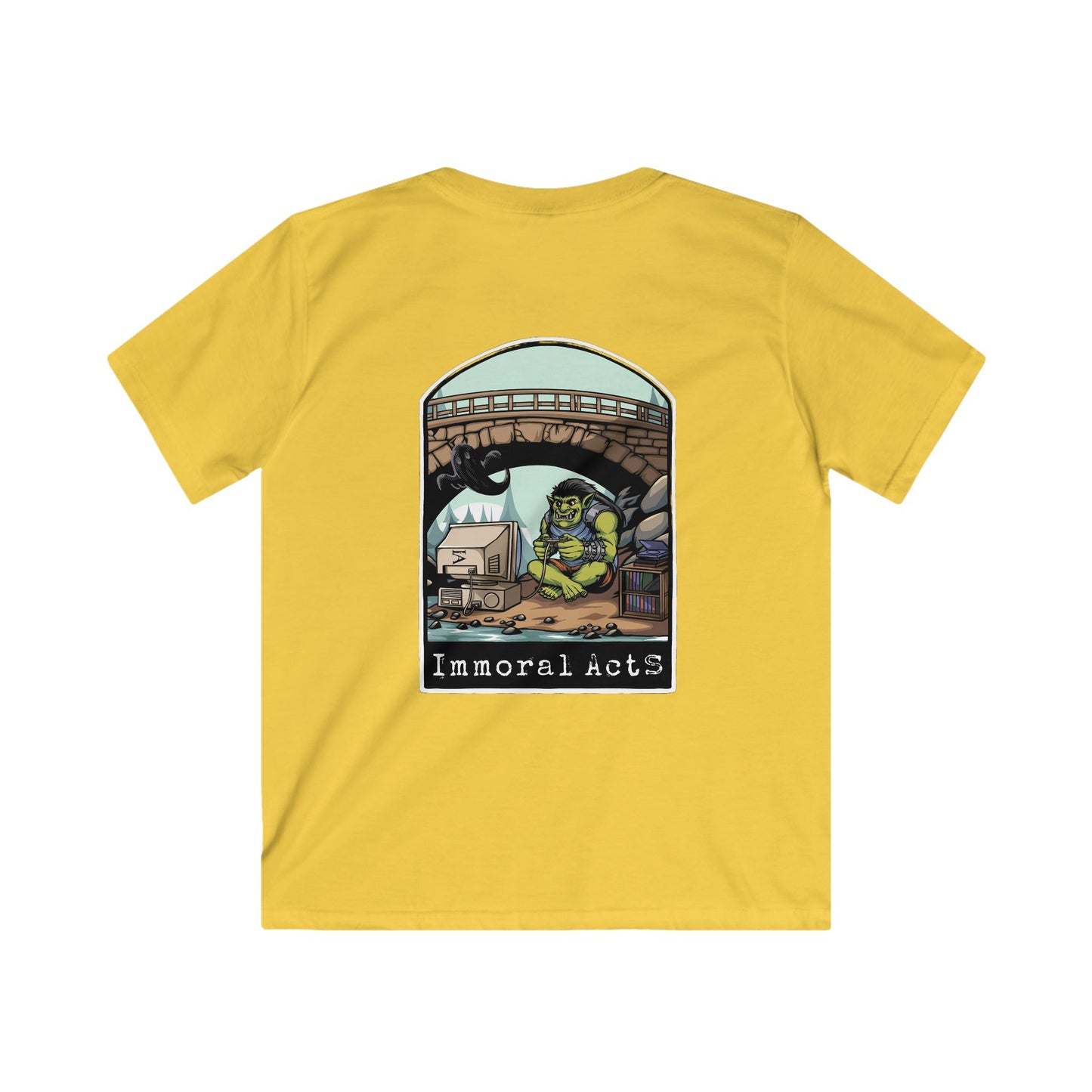 Immoral Acts Kids Softstyle Tee