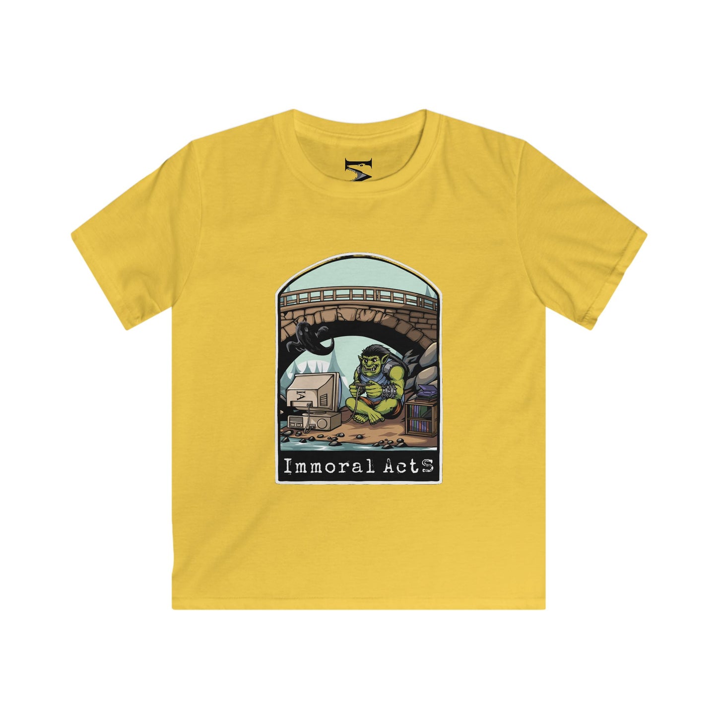 Immoral Acts Kids Softstyle Tee