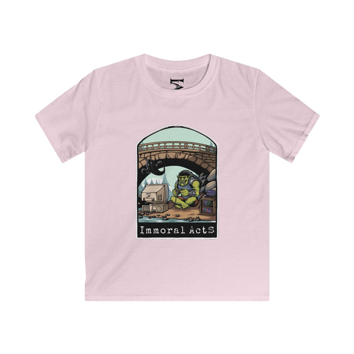 Immoral Acts Kids Softstyle Tee