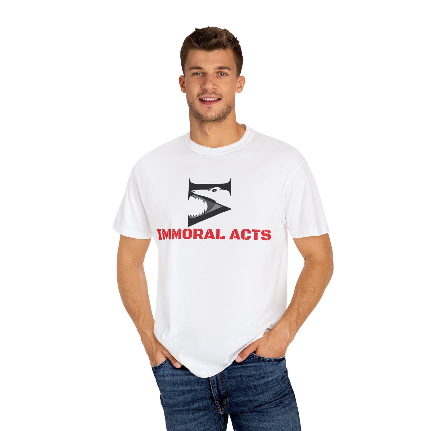 Immoral Acts Unisex Garment-Dyed T-shirt